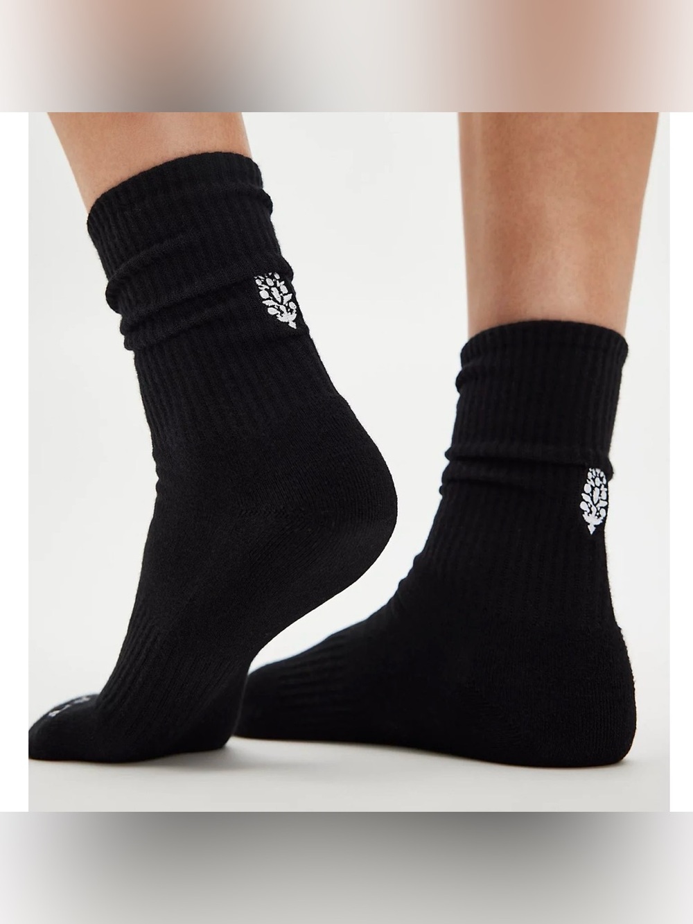 Free People Movement Bringing Buti Back Tube Socks. NWT. Black